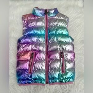 Appaman Apex Insulated shiny metallic multi colored vest size 3T puffer